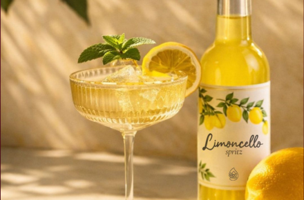 Erste Sonnenstrahlen im Glas