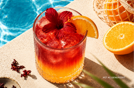 Wenn der Drink aussieht wie ein Sonnenuntergang